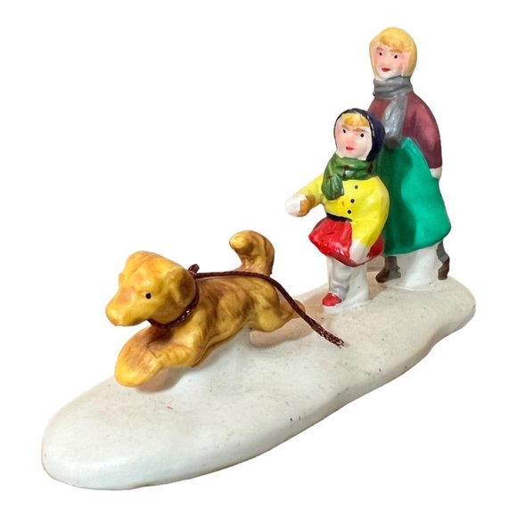 Lemax Christmas Village Accessory Lot of 6 Dog Related 1990s Dog, Dog House.... - Picture 13 of 13
